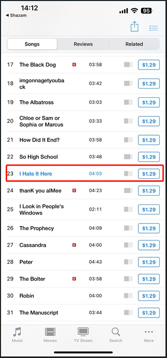 buy songs on iTunes Store