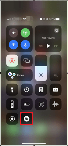 tap on Shazam Music Recognition icon