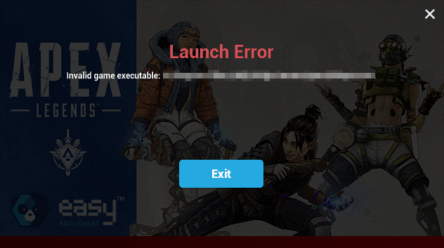 the invalid game executable error