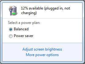 the Dell laptop plugged in, not charging
