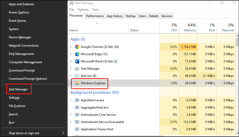 select the Windows Explorer