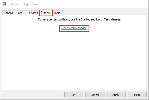 open Task Manager