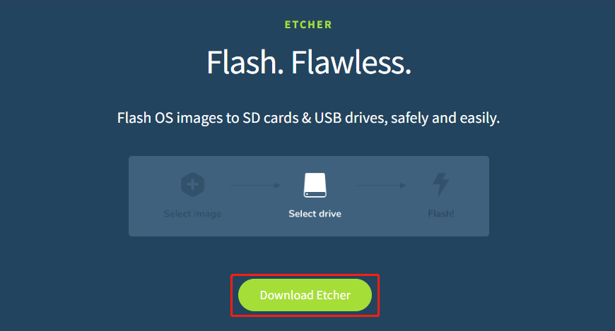 click Download Etcher