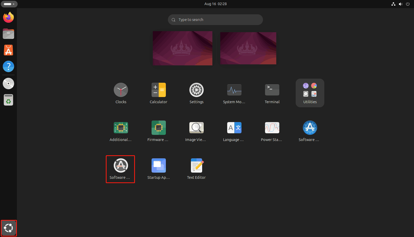 run Software Updater